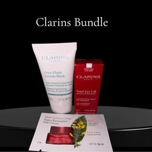 Clarins Bundle: Total Eye Lift and Cryo-Flash Set + Day Cream